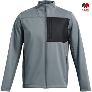 แจ็คเก็ตซอฟต์เชลล์ดีไซน์พิเศษสำหรับผู้ชาย ยี่ห้อ Ryan Pro Gear ปิดซิป พร้อมโลโก้แบบกำหนดเอง สวมใส่สบายๆ - Product Image 5