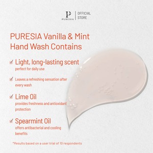 Jabón Líquido para Manos PURESIA Vainilla y Menta 400ml, Antibacterial, Hidratante, Cuidado Diario para la Higiene de las Manos - Product Image 5