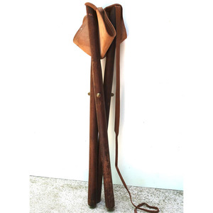 Genuine leather hunting <b>stool</b> <b>portable</b> camping <b>stool</b> wholesale supplier OEM custom export quality for sale in reasonable price - Product Image 3