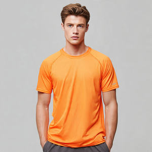 Camiseta Deportiva Transpirable de Secado Rápido para Hombre, Ecológica, Anti-UV, Corte Regular, Capa Base para Gimnasio, Entrenamiento y Fitness, Absorbe la Humedad - Product Image 1