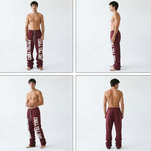 Pantalones Deportivos Personalizados con Estampado Desgastado, Pantalones de Invierno Ecológicos y Resistentes, Pantalones Deportivos de Felpa Francesa de 400 GSM - Product Image 5