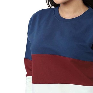 Nuevas sudaderas de algodón polar personalizadas al por mayor para mujer, de secado rápido, transpirables, con estampado de leopardo y hombros caídos. - Product Image 4