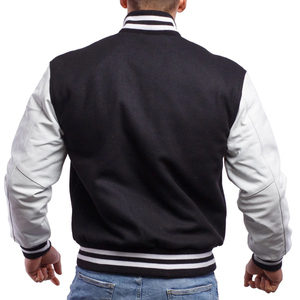 OEM Manufacturer High Quality Chenille Embroidery <b>Men's</b> College <b>Leather</b> Sleeves Custom Baseball Bomber Letterman Varsity <b>Jacket</b> - Product Image 2