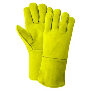 Guantes de Seguridad de Cuero Vacuno Reforzado de Primera Calidad, Guantes de Soldadura Reflectantes, Protección Contra Llamas para Manos y Brazos - Product Image 2