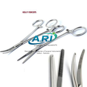 Pinzas Hemostáticas Kelly de 16 cm, Rectas/Curvas, para Uso Médico Quirúrgico - Product Image 1