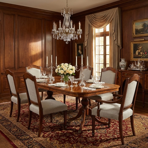 Silla de Comedor Contemporánea de Lujo Sheraton, Madera de Caoba Sólida de Primera Calidad para Uso en Hogar, Apartamento u Hotel - Product Image 6