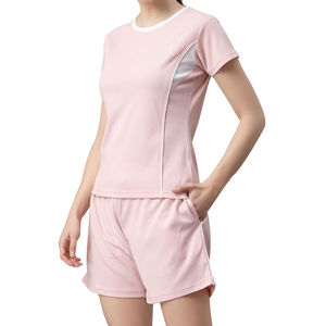 High Quality Women's Casual Summer 2-Piece Sleeveless Solid Above Knee Cotton T-Shirt Short <b>Twin</b> <b>Set</b> - Product Image 3