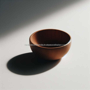 Ensaladera de madera de acacia rústica, frutero decorativo de madera, cuenco de madera para decoración del hogar - Product Image 2