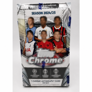 100% Authentic 2024/2025 Top ps <b>Chromes</b> Europe Football Club Competitions hobby <b>box</b> - Product Image 3