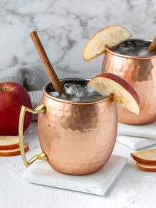 Copper mule <b>mug</b> set for luxury rooftop music parties hammered finish metal cups durable reusable premium serving <b>mugs</b> - Product Image 4
