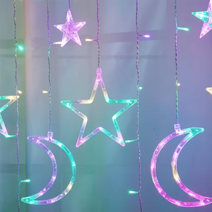 Catena Luminosa LED Multicolore 11,5 Piedi con Effetto Cielo Stellato e Luna per Decorazione Domestica, Uso Interno ed Esterno - Product Image 3