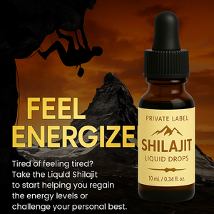 Extracto de Shilajit orgánico del Himalaya, gotas líquidas, antioxidante de alta resistencia para desintoxicación energética OEM, pedido a granel seguro para mujeres embarazadas - Product Image 5