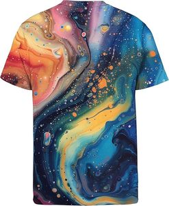 เสื้อยืดซับลิเมชั่นแบบกำหนดเองสำหรับผู้ชาย จำนวนมาก คุณภาพสูง ระบายอากาศได้ดี เป็นมิตรกับสิ่งแวดล้อม โพลีเอสเตอร์/คอตตอน แขนครึ่งตัว ทรงปกติ แห้งเร็ว เหมาะสำหรับออกกำลังกาย - Product Image 2