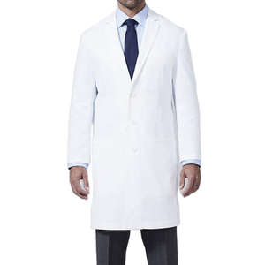Blouse médicale en coton pour homme, uniforme d'infirmier, vente en gros, blouse de laboratoire pour professionnel de santé, usine de blouses de laboratoire blanches à manches longues pour homme - Product Image 1