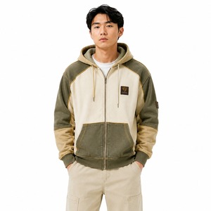 Top Quality Men <b>Vintage</b> Zip Hoodie <b>Oversized</b> Heavyweight <b>Sweatshirt</b> For Casual Fashion And Daily Comfort - Product Image 6
