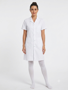 Latest Design Custom Brand Unisex Stylish Medical Lab Coat Nursing Uniform Sets Woven Polyester/Cotton Hospital Use - Product Image 3