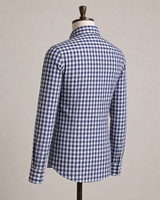 Chemise habillée homme en coton à carreaux gingham, coupe ajustée, respirante, à manches longues, boutonnée, sur mesure, qualité OEM, pour occasions formelles