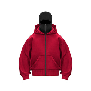 Vêtements pour hommes, sweat à capuche zippé doré, coton molletonné, chaud, respirant, streetwear, tenue élégante, vêtements modernes et tendance - Product Image 2