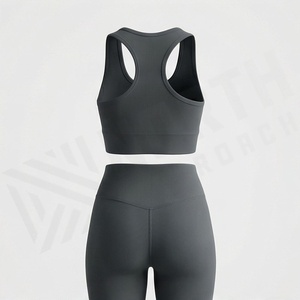 Quick Dry Comfortable Mens Yoga Set Gym Workout Fitness Activewear Exercise Sports <b>Apparel</b> Garments Gear Items Attire - Product Image 2