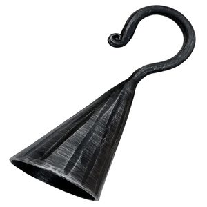 Éteignoir à bougie en spirale forgé à la main, style cloche médiévale, martelé par un forgeron, cadeau pour les amateurs de bougies - Laiton antique classique - Product Image 5