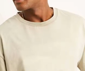 Camiseta de Hombre Recién Llegada, Impresión Digital Personalizada con Logotipos Bordados, Hombros Caídos, Cuello Redondo, Precio Razonable - Product Image 5