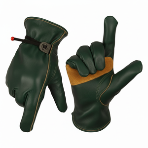 Nouveaux gants de conduite en cuir de vachette de qualité Kandari Sports pour hommes, anti-gel, antidérapants, résistants aux coupures, avec manchette de sécurité personnalisable - Product Image 6