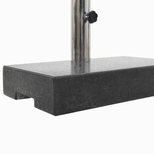 Base per Ombrellone da Patio in Acciaio Inossidabile e Granito Nero, Design Standard - Product Image 5