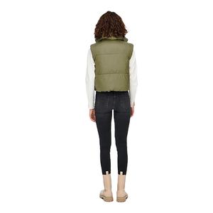 Chaqueta Corta Personalizada de Estilo Urbano para Mujer, Diseño Liso, Chaqueta sin Mangas para Mujer, Ajuste Regular, Cómoda y Resistente - Product Image 6