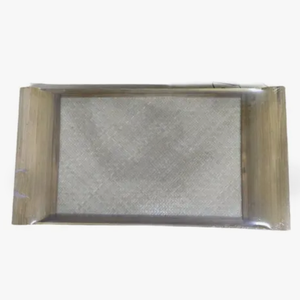 Bandeja Rectangular de Bambú Tejida a Mano con Asas, Estilo Rústico Ecológico para Uso en el Hogar, Restaurantes y Eventos de Boda - Product Image 4