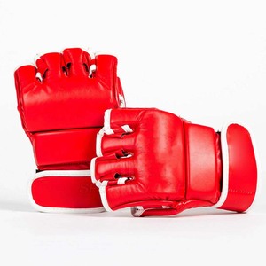 Gants de sport en cuir PU pour MMA, Muay Thai, sacs de frappe, demi-doigts, avec logo personnalisé – Vente en gros - Product Image 2