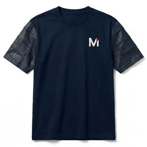 Camiseta Deportiva de Gran Tamaño de Secado Rápido para Hombre, Estilo Urbano, de Poliéster/Algodón, para Gimnasio, Entrenamiento, Running, Manga Corta - Product Image 1