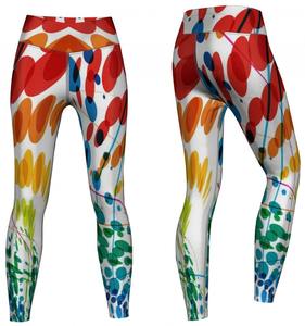 Leggings Deportivos de Cintura Alta para Mujer, Personalizados al por Mayor, de Poliéster Sólido, Sublimados, para Yoga y Fitness, de Secado Rápido, Transpirables, Sin Costuras, 180g - Product Image 2