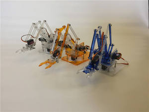 Best Selling DDRS HM-TY004 DIY <b>Mini</b> Colorful Industrial <b>Robot</b> Arm Acrylic & Metal Electric Rotating Mechanical - Product Image 5