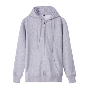 Sweat-shirts à capuche zippés pour hommes, vente en gros, design personnalisé, impression, polaire 220 g/m², polyester/coton, séchage rapide et respirant - Product Image 4