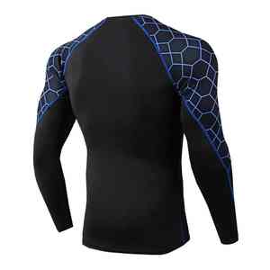 Camiseta de Compresión para Hombre, Diseño Superior, para Entrenamiento en Gimnasio, con Logotipo y Diseño Personalizados, Ligera, Control de Humedad - Product Image 2