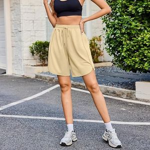Shorts pour femmes respirants à prix d'usine avec taille élastique, vêtements de sport décontractés, design personnalisé, shorts 100% coton pour femmes - Product Image 3