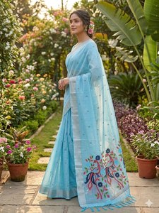 Salwar Kameez noir en soie pour femmes avec dupatta brodée, longueur au sol, tenue de mariage traditionnelle, style indien - Product Image 3