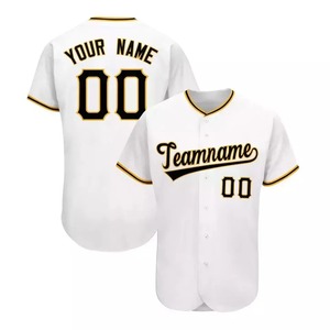 Chemises de style uniforme de baseball avec broderie personnalisée, vente en gros, maillots de baseball vierges pas chers, vêtements de sport - Product Image 1