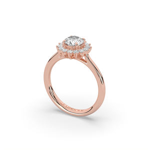 Anillo de oro de 14 quilates/10 quilates con diamante cultivado en laboratorio de 1.08 quilates, corte brillante redondo, estilo único, ligero y minimalista, para ella. - Product Image 4