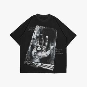 Camiseta Premium con Estampado Gráfico para Hombre, Cuello Redondo, Manga Corta, Algodón Suave, Informal, Ligera, Transpirable, Estilo Urbano - Product Image 2