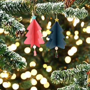 Ornements d'arbre en bois Décorations pour articles de fête pour Noël - Product Image 6