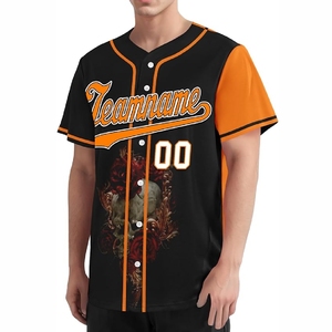 Maillot de baseball sublimé de haute qualité avec graphiques d'équipe personnalisés et coupe athlétique confortable - Product Image 2
