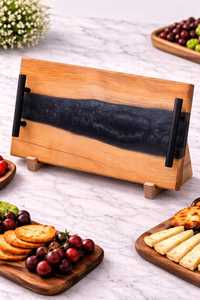 Luxury Handcrafted Acacia Wood & <b>Epoxy</b> Resin Serving Tray Premium Decorative Wooden Breakfast, <b>Coffee</b>, Tea & Charcuterie Tray - Product Image 5