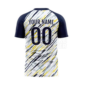 Camiseta de Fútbol Sublimada al por Mayor, Uniforme de Equipo Personalizado con Material Transpirable, Manga Corta para Hombre - Product Image 6