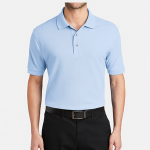<b>Men's</b> <b>White</b> Short Sleeve Pique <b>Polo</b> Shirt 100% Cotton Breathable Casual Button Front Solid Knitted Regular Fit Casual Golf - Product Image 6