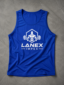 Débardeur de sport personnalisé pour homme, bleu roi, sans manches, pour la musculation, entraînement, séchage rapide, vêtements de sport athlétiques - Product Image 6