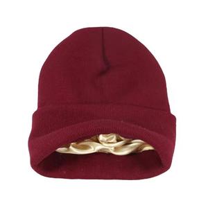 Gorro de Punto Acrílico Vintage Unisex, Ajustable, de Color Sólido, Informal de Invierno para Adultos - Product Image 1