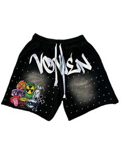 Pantalones cortos de algodón 100% de talla grande para hombre, pantalones cortos informales de verano para la playa Odm Oem, pantalones cortos en blanco con logotipo personalizado para hombre - Product Image 2