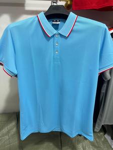 เสื้อเชิ้ตผู้ชายสีดำพิมพ์โลโก้ตามสั่ง เนื้อผ้าถัก ระบายอากาศได้ดี ทรงปกติ ปกคอปก แขนสั้น สวมใส่สบาย - Product Image 6