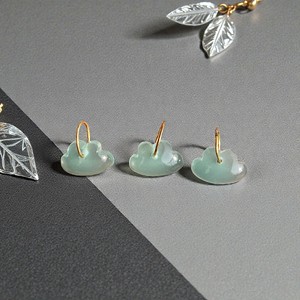 Pendentif en calcédoine aqua avec boucle dorée pour la fabrication de colliers, boucles d'oreilles et bijoux - Product Image 3